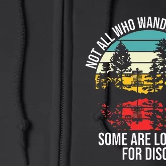 Disc Golf Basket Wandering Full Zip Hoodie