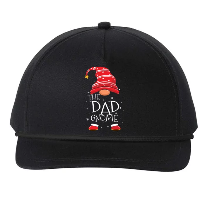 Dad Gnome Buffalo Plaid Matching Family Christmas Pajama Snapback Five-Panel Rope Hat