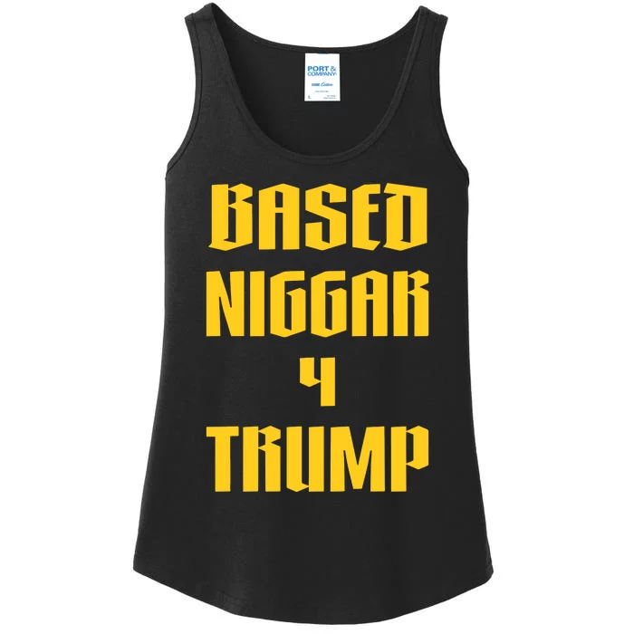 Derrick Gibson Based Niggar 4 Trump Ladies Essential Tank