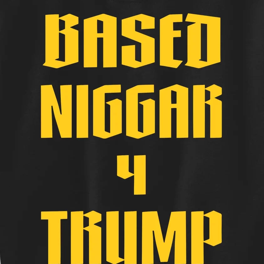 Derrick Gibson Based Niggar 4 Trump Kids Sweatshirt