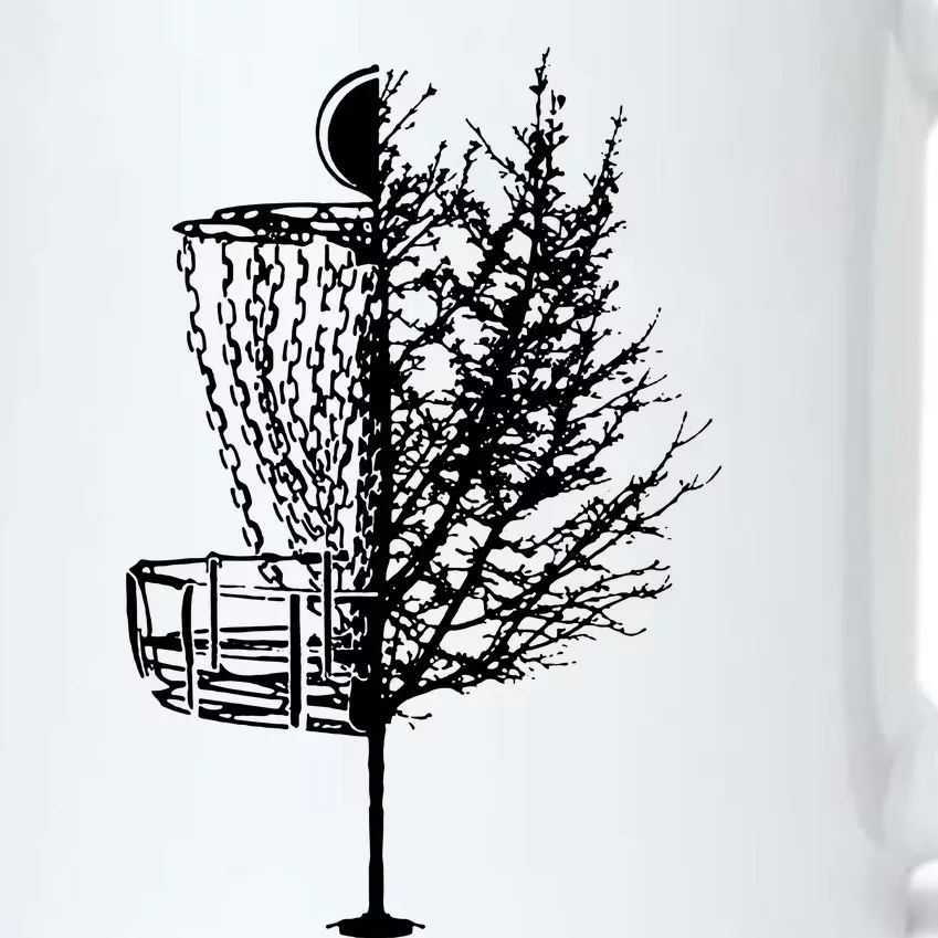 Disc Golf Basket Tree Shirts Funny Black Color Changing Mug