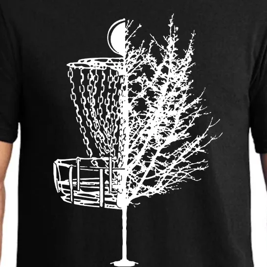 Disc Golf Basket Tree Shirts Funny Pajama Set