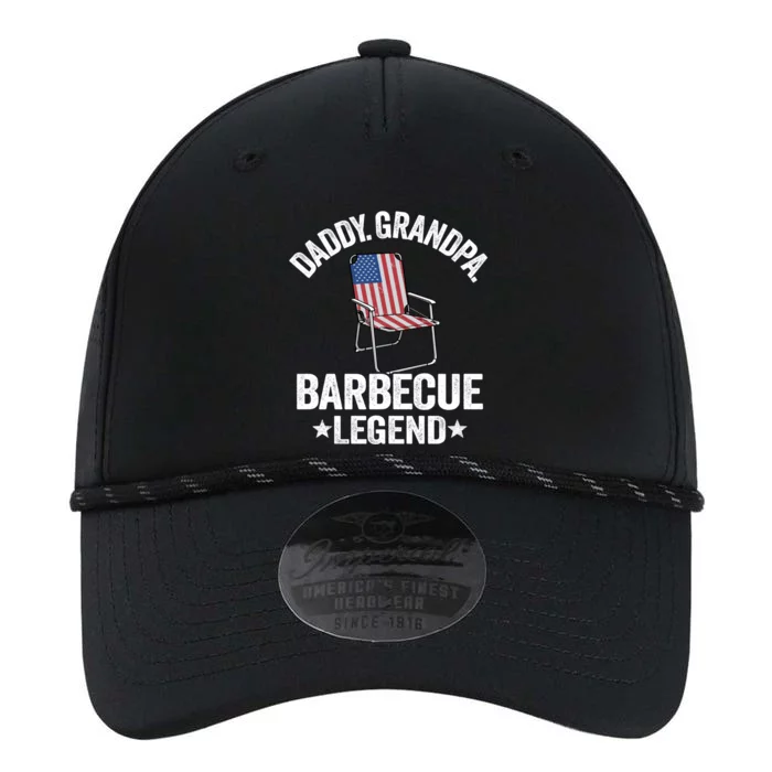 Daddy Grandpa Barbecue Legend 4th Of July Bbq Grillfather Gift Performance The Dyno Cap