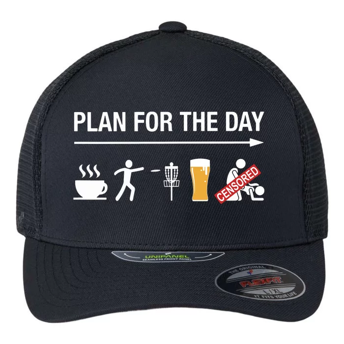 Disc Golf Basket Frisbee Golfing Frolf Coffee Beer Adult Flexfit Unipanel Trucker Cap