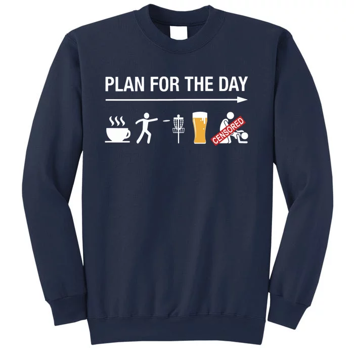 Disc Golf Basket Frisbee Golfing Frolf Coffee Beer Adult Sweatshirt