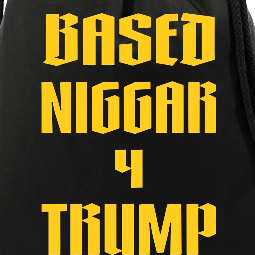 Derrick Gibson Based Niggar 4 Trump Drawstring Bag