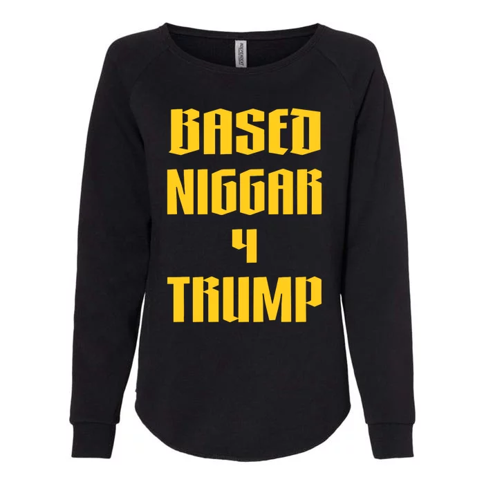 Derrick Gibson Based Niggar 4 Trump Womens California Wash Sweatshirt