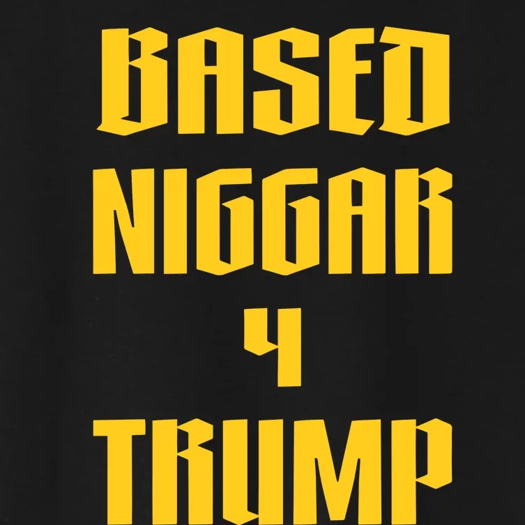 Derrick Gibson Based Niggar 4 Trump Women's Crop Top Tee