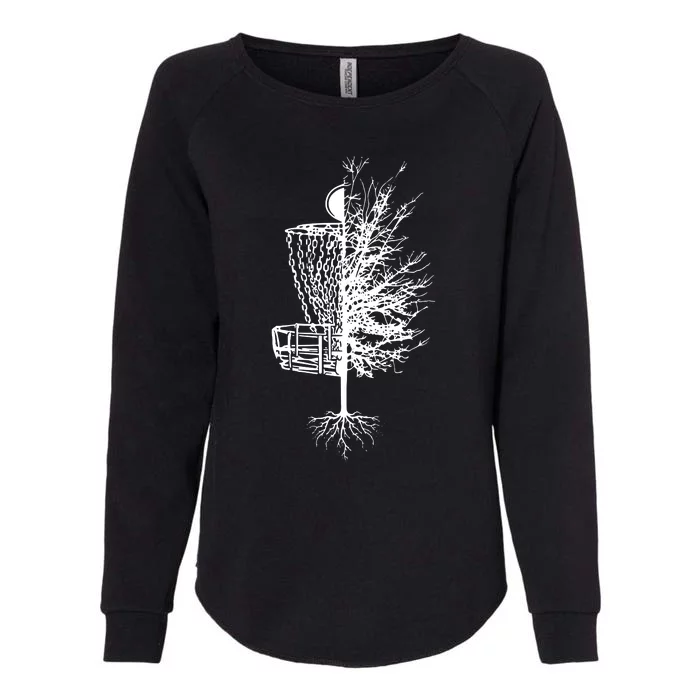 Disc Golf Basket Tree Frisbee Golf Womens California Wash Sweatshirt