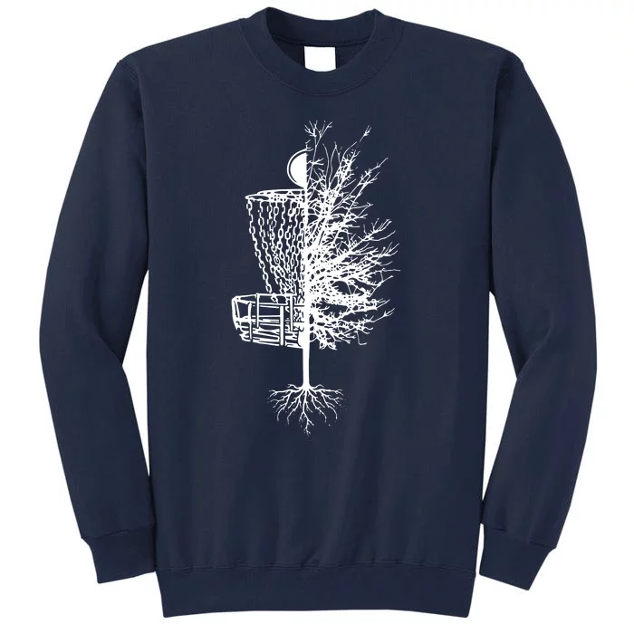 Disc Golf Basket Tree Frisbee Golf Tall Sweatshirt