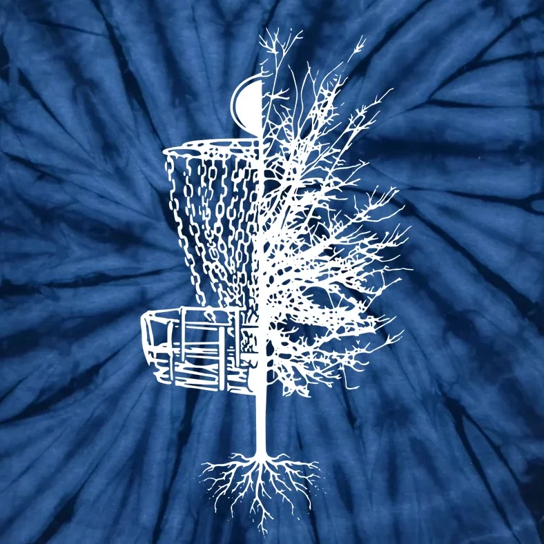 Disc Golf Basket Tree Frisbee Golf Tie-Dye T-Shirt