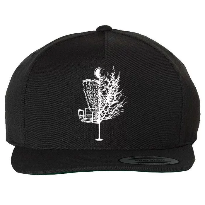 Disc Golf Basket Tree Shirts Funny Wool Snapback Cap