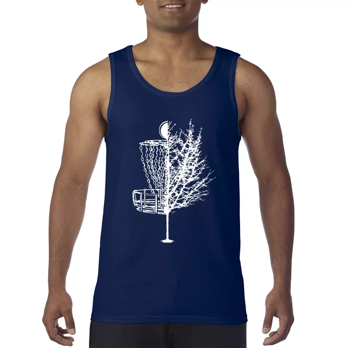 Disc Golf Basket Tree Shirts Funny Tank Top