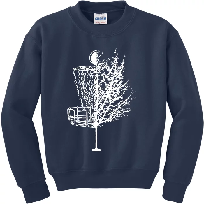 Disc Golf Basket Tree Shirts Funny Kids Sweatshirt