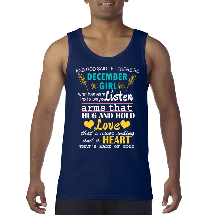 December Girl Birthday Gift Tank Top