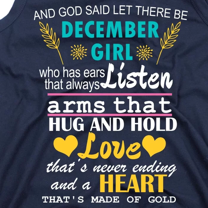 December Girl Birthday Gift Tank Top