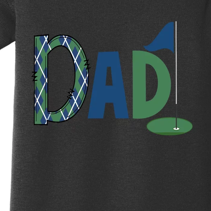 Dad Golf Birthday Boy Family Matching Golf Birthday Baby Bodysuit