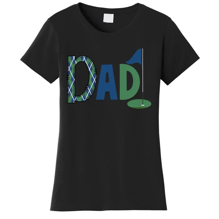 Dad Golf Birthday Boy Family Matching Golf Birthday Women's T-Shirt