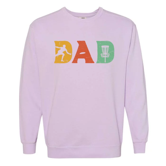 Disc Golf Best Dad By Par Father's Day Disc Golf Garment-Dyed Sweatshirt