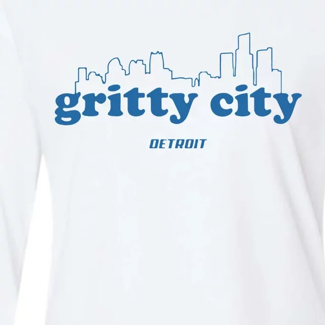 Detroit Gritty City Womens Cotton Relaxed Long Sleeve T-Shirt