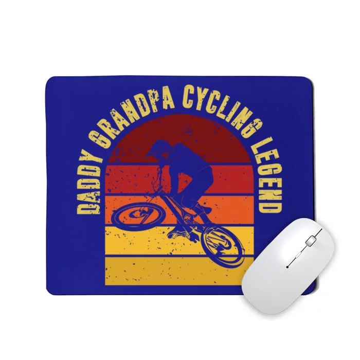 Daddy Grandpa Cycling Legend Gift Mousepad