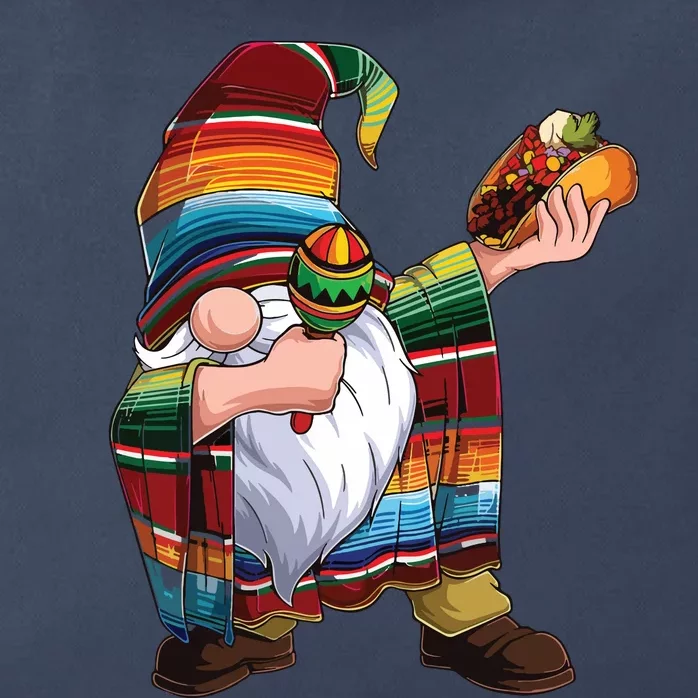 Dabbing Gnome Cinco De Mayo Taco Poncho Serape Mexican Zip Tote Bag