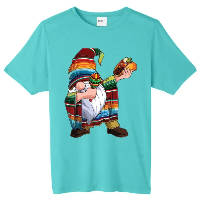 Dabbing Gnome Cinco De Mayo Taco Poncho Serape Mexican ChromaSoft Performance T-Shirt