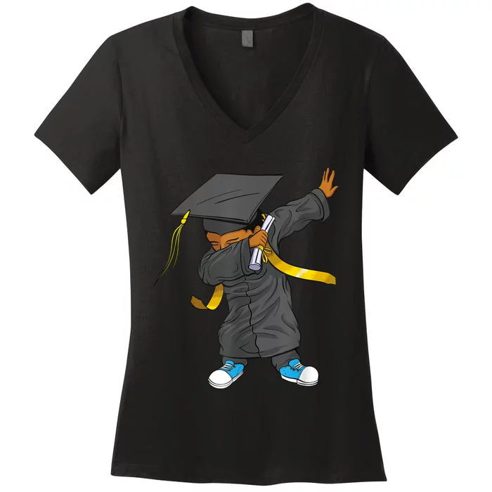 Dabbing Graduation Class Of Gift Men Funny Graduation Women's V-Neck T-Shirt