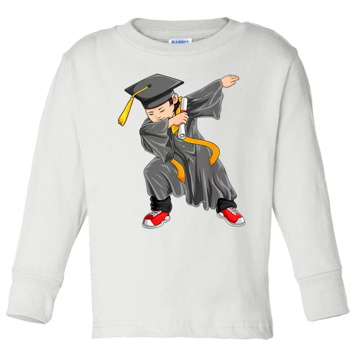 Dabbing Graduation Class Of Gift Men Funny Graduation Toddler Long Sleeve Shirt