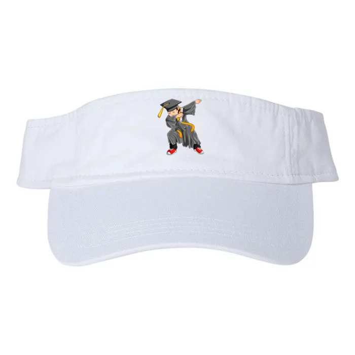 Dabbing Graduation Class Of Gift Men Funny Graduation Valucap Bio-Washed Visor