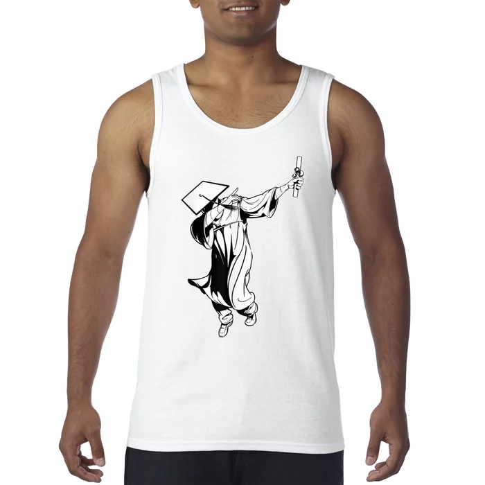 Dabbing Graduation Class Of Gift Men Funny Graduation Tank Top