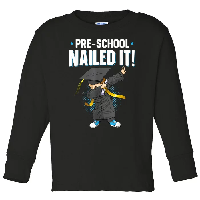 Dabbing Graduation Class Of Gift Men Funny Graduation Toddler Long Sleeve Shirt