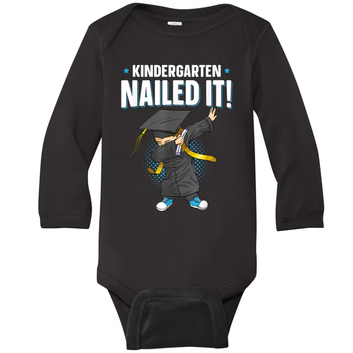 Dabbing Graduation Class Of Gift Men Funny Graduation Baby Long Sleeve Bodysuit