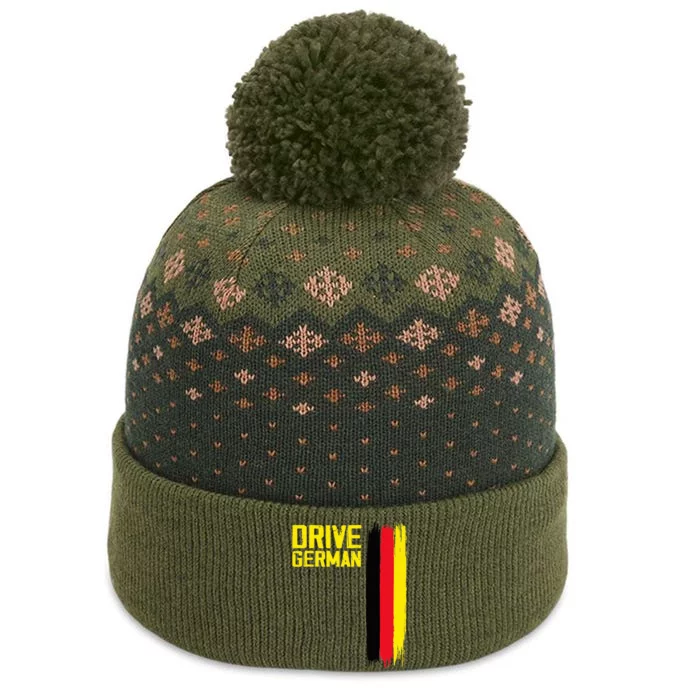 Drive German Cars Germany Flag Driving The Baniff Cuffed Pom Beanie