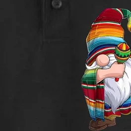 Dabbing Gnome Cinco De Mayo Taco Poncho Serape Mexican Dry Zone Grid Performance Polo