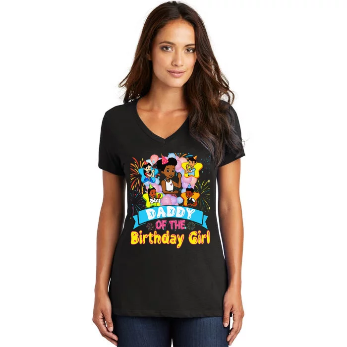 Daddy GracieS Corner Birthday Dolls Cute Party Gift Women's V-Neck T-Shirt