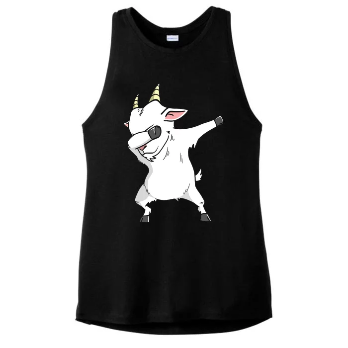 Dabbing Goat Costume Apparel Ladies Tri-Blend Wicking Tank