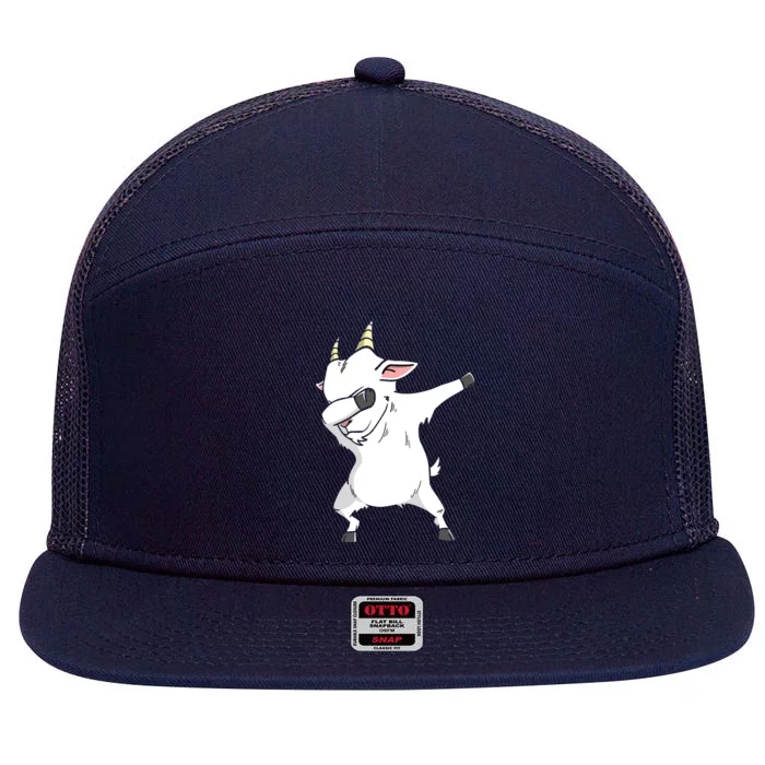 Dabbing Goat Costume Apparel 7 Panel Mesh Trucker Snapback Hat