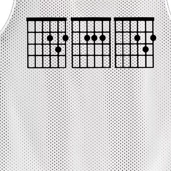 Dad Guitar Chord Mesh Reversible Basketball Jersey Tank