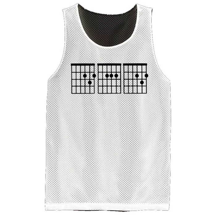 Dad Guitar Chord Mesh Reversible Basketball Jersey Tank