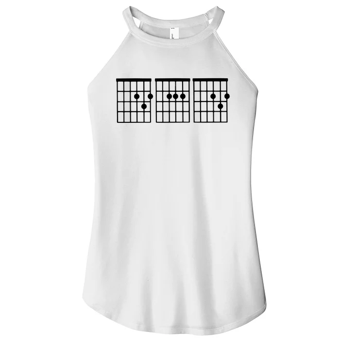 Dad Guitar Chord Women’s Perfect Tri Rocker Tank