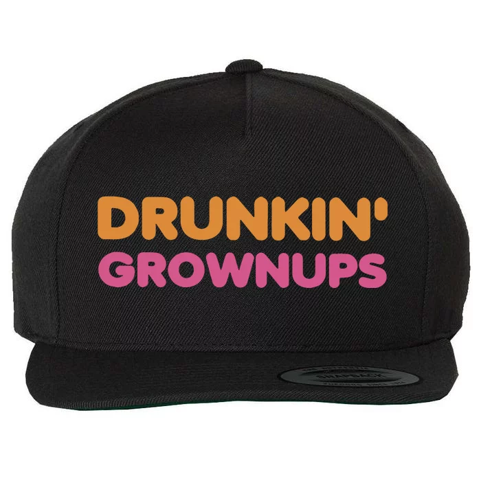 Drunkin Grownups Colors Trending Heart Birthday Daughter Wool Snapback Cap