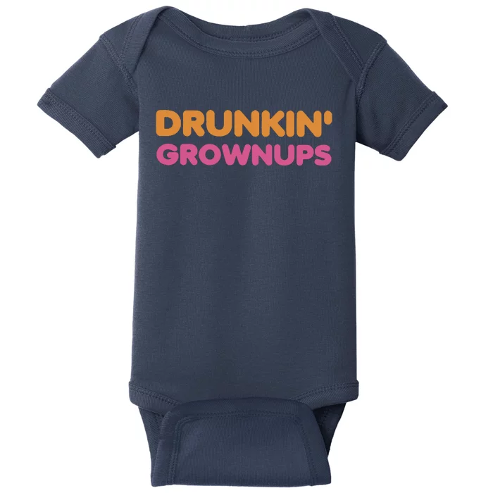 Drunkin Grownups Colors Trending Heart Birthday Daughter Baby Bodysuit