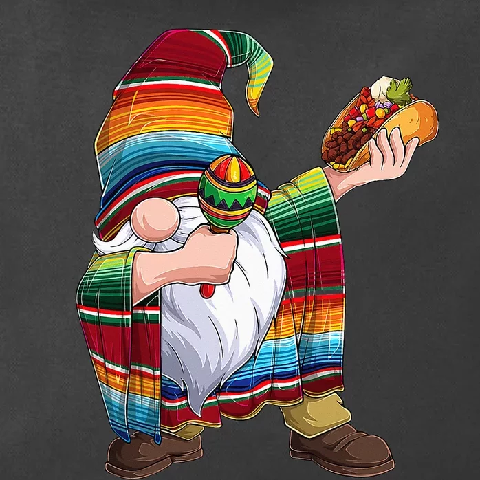 Dabbing Gnome Cinco De Mayo Taco Poncho Serape Mexican Zip Tote Bag