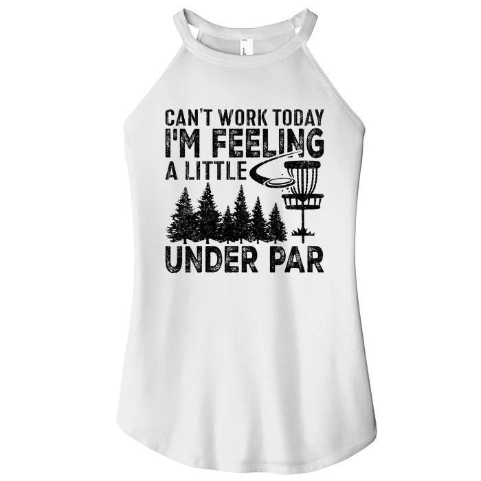 Disc Golf Can't Work Today A Little Under Par For Frisbee Golf Women’s Perfect Tri Rocker Tank