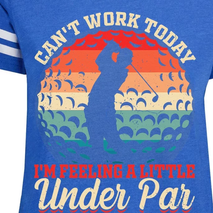 Disc Golf Can't Work Today I'm feeling a little Under Par Enza Ladies Jersey Football T-Shirt