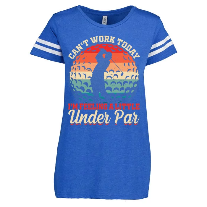 Disc Golf Can't Work Today I'm feeling a little Under Par Enza Ladies Jersey Football T-Shirt