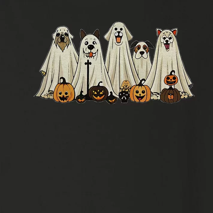 Dog Ghost Cute Dog Dressed As Ghost Funny Halloween Dog Toddler Long Sleeve Shirt