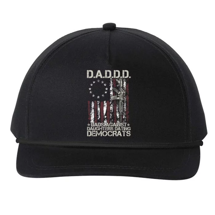 Daddd Gun Dads Against Daughters Dating Democrats Snapback Five-Panel Rope Hat