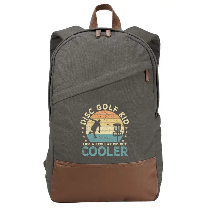 Disc Golf Disc Golf Player Funny Cotton Canvas Backpack